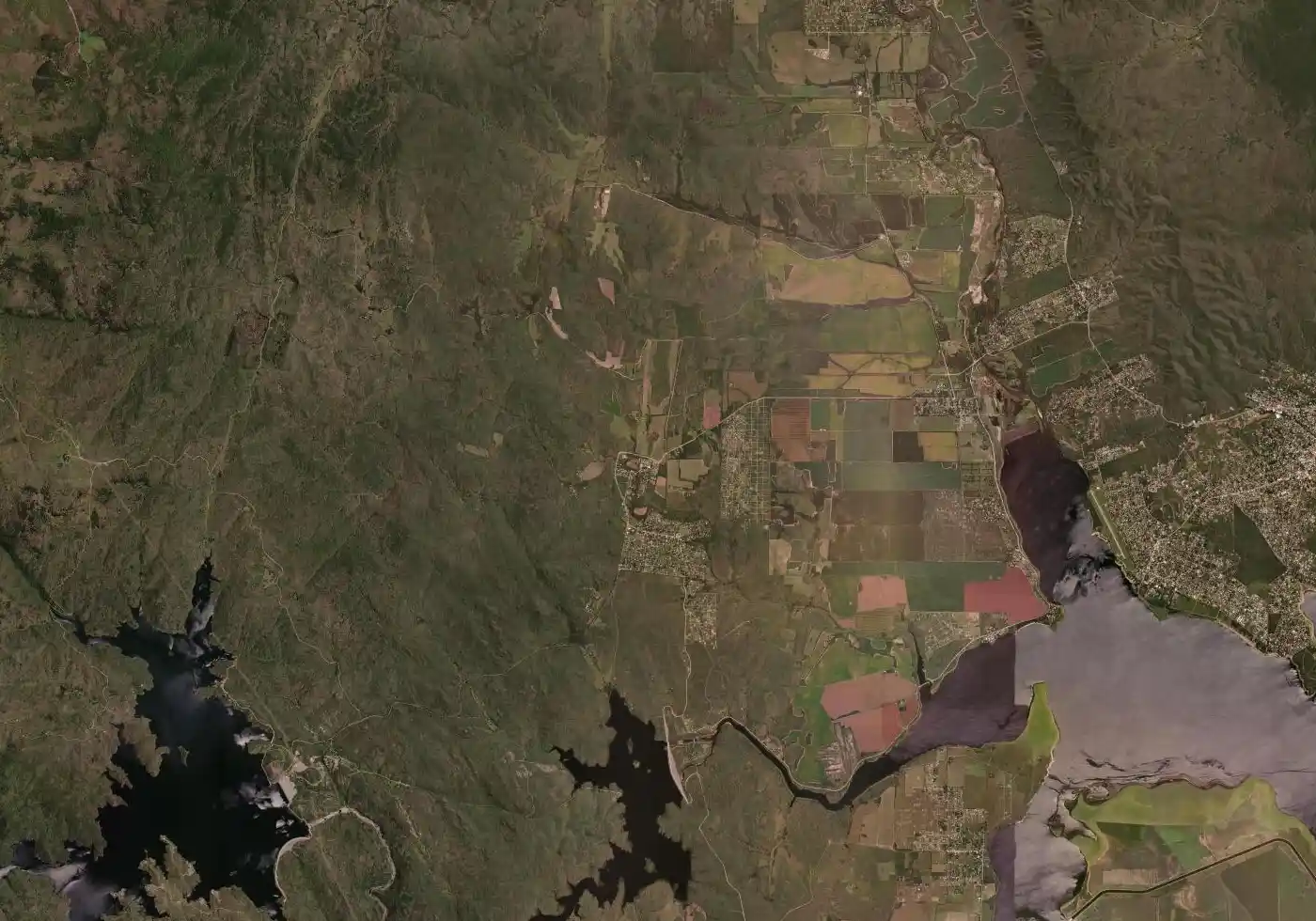 Mapa satelital de Villa Amancay con el marcador del servicio