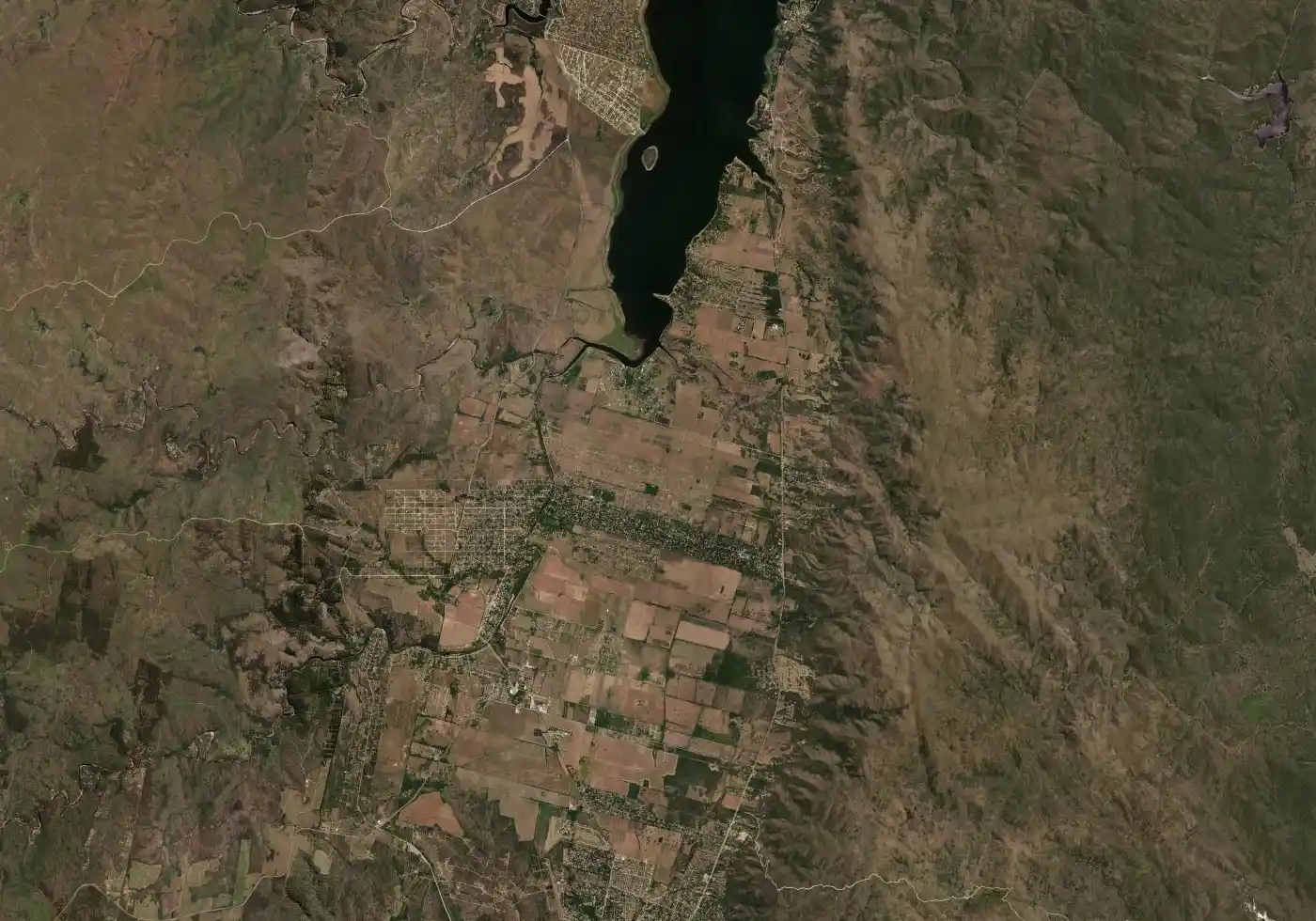 Mapa satelital de Villa Ciudad Parque con el marcador del servicio